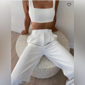 Princess Polly Huxley Set- White Never Worn